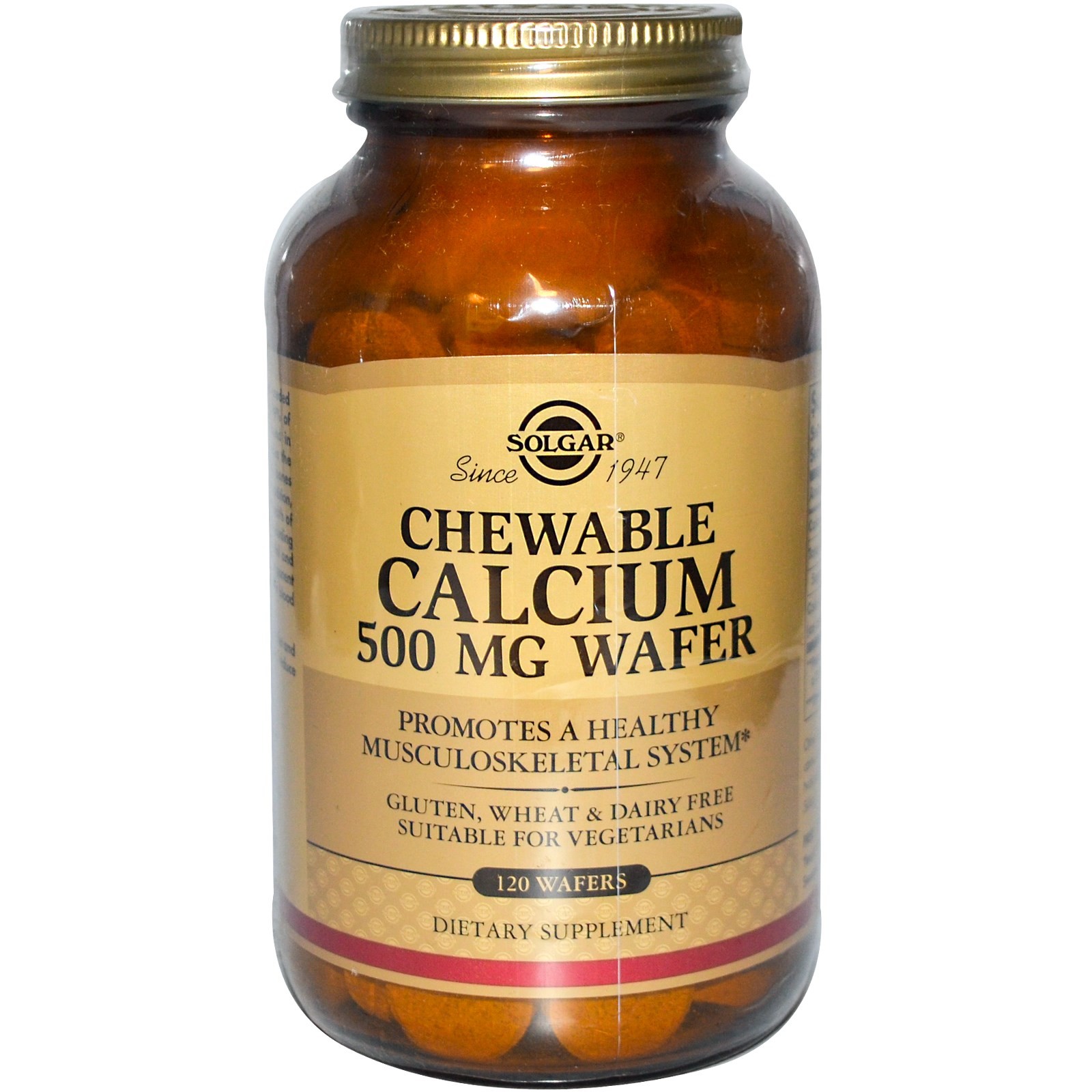 Solgar Chewable Calcium 500 мг, 120 таб.